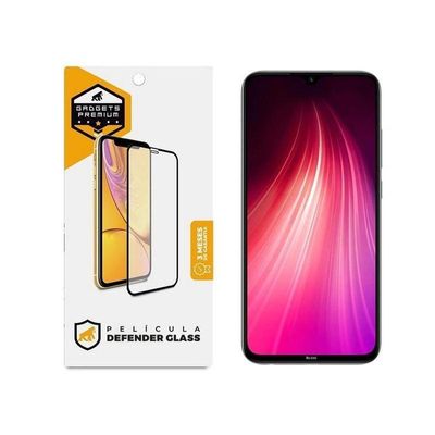 Kit Capa Dual Shock x e Pelicula Defender Glass para Xiaomi Redmi Note 8 - Gshield