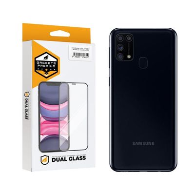 Película Dual Glass para Samsung Galaxy M31 - Preto - Gshield