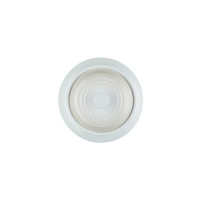 KIT LE CREUSET 2 CANECAS 350ML E POTE DE BISCOITO EM CERÂMICA MERINGUE