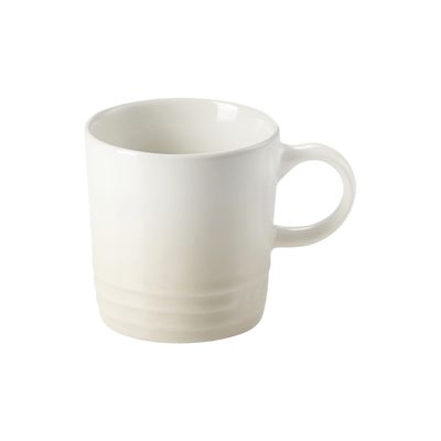 KIT LE CREUSET 2 CANECAS 350ML E POTE DE BISCOITO EM CERÂMICA MERINGUE