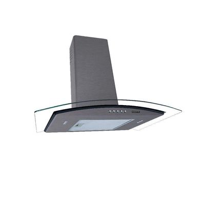 Coifa Fogatti De Parede Clean Vidro Curvo Kromanox 60cm 110v 110V