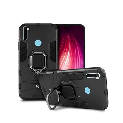Kit Capa Defender Black e Pelicula Defender Glass para Xiaomi Redmi Note 8 - Gshield
