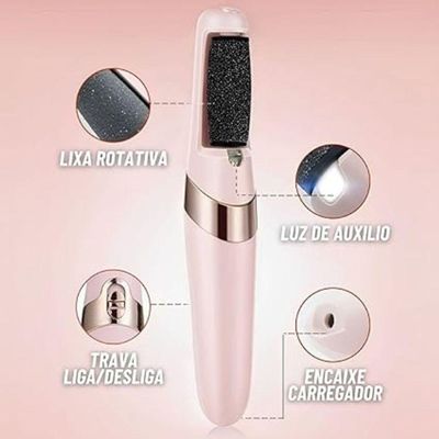 Raspador Eletrônico Para Remoção De Calos No Calcanhar