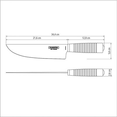 Faca Para Churrasco Tramontina 21141178 Com Bainha 8 Vermelha 21141178
