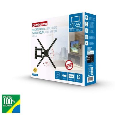Suporte Para Tvs Articulado 10-55 Pol Sbrp1040 Brasforma