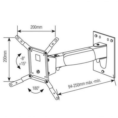 Suporte Articulado Para Tv Led/ Lcd Sbrp230