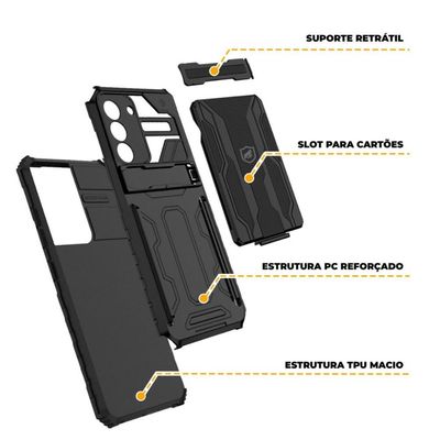 Capa Guardian para Samsung Galaxy S20 FE - Preta - Gshield