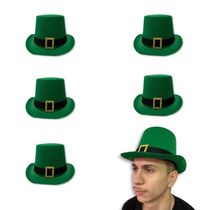 Kit 5 Chapéu Cartola Verde Day Irish Leprechaun