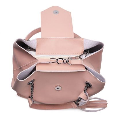 Kit Bolsa Sacola Grande Tiracolo Pequena Com Carteira Estilo Dia A Dia Alça Fixa E Removivel