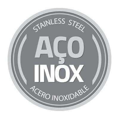 Chaleira Tramontina em Aço Inox Cabo Preto 18 cm 2,2 L 61482183