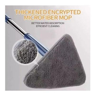 Mop De Limpeza Triângulo Giratório 360 Esfregão - Azul