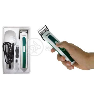 Máquina De Cortar Cabelo Barba Pelos Pezinho Portátil Nhc-3780 Bivolt Recarregável Verde - Nova 1