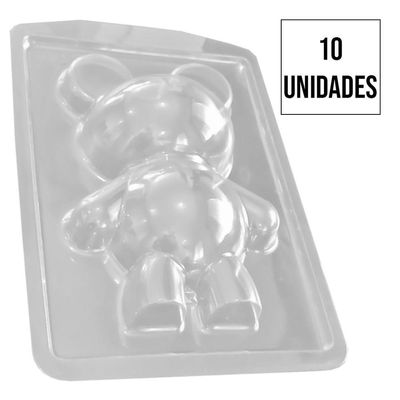 Forma De Silicone Urso Grande - 11,7cm X 18cm - 10 Unidades