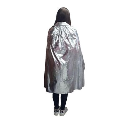 Capa Para Fantasia Prata Metalizada - Adulto