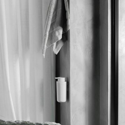 Saboneteira Dispenser Parede 500ml Bege Eleve Sabonete Liquido Ou Banheiro