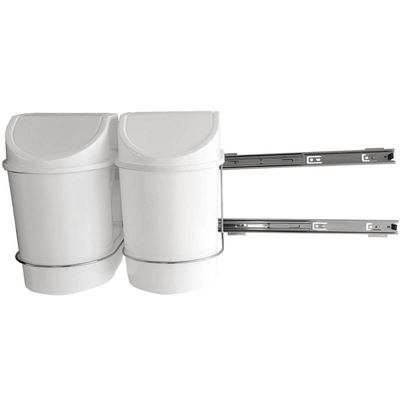 Lixeira Seletiva Para Cozinha 12l Deslizante Dupla Corrediça