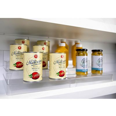 Organizador De Armário Extensível 3 Níveis Display Expositor Escada Transparente Clear OU