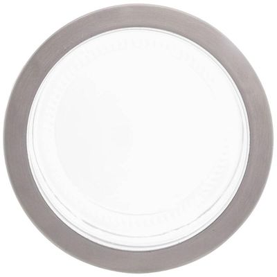 4 Porta Mantimentos de Vidro Borossilicato 1,2L Tampa Prata Pote Transparente Sidney Lyor