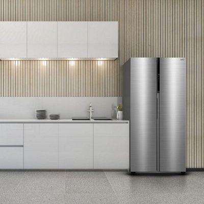 Geladeira Midea 442 Litros Frost Free Side By Side Rs598Fga042 Inox 220V