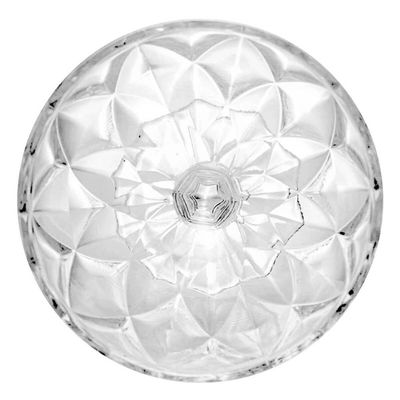 Jogo de 6 Taças Diamond Lyor para Sobremesa 250ml Transparente Tigela de Vidro para Doces Frutas
