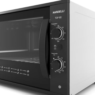 Forno Elétrico De Bancada Nardelli Top 60 Litros Branco 110V