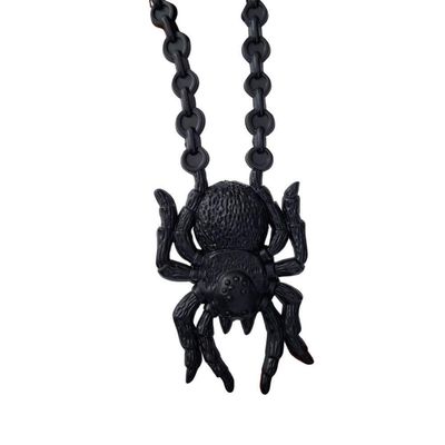 Colar Aranha De Borracha Halloween Para Fantasias