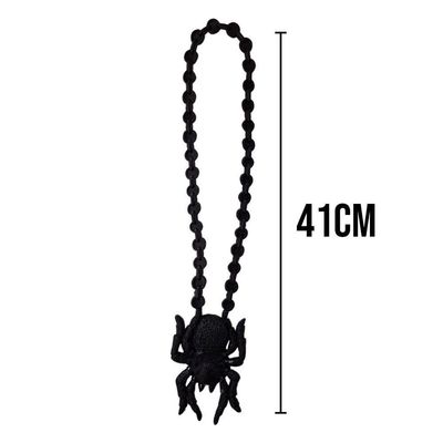 Colar Aranha De Borracha Halloween Para Fantasias