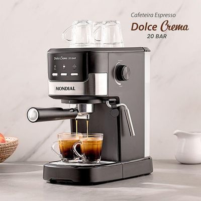 Cafeteira Espresso Dolce Crema 20 Bar Mondial C-20-EC 220V/60HZ