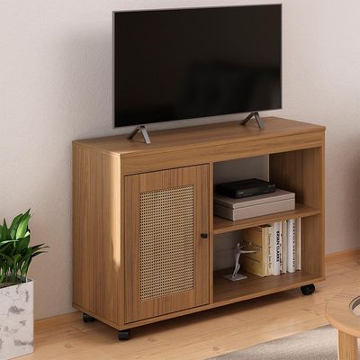 Rack para TV até 42 Polegadas Sampa 1 PT Carvalho