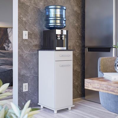 Balcão Simples 1 Porta 1 Gaveta Moema Bco/bco Uv