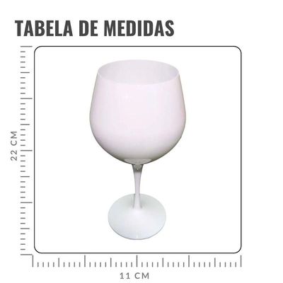 Taça Para Drinks Acrílico Branca Moscow 700ml