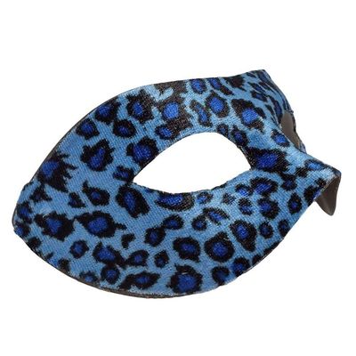 Máscara De Carnaval Veneziana Oncinha Azul