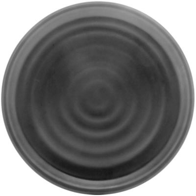 Prato Lyor de Melamina Raso Preto 25,5cm Avulso Tóquio com Relevo para Mesa Refeições