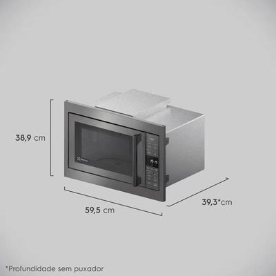 Micro-ondas De Embutir Electrolux Cinza 34 L Experience 110v 110V