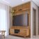Conjunto Painel E Rack Moonshadow Cumaru
