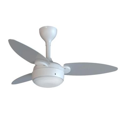 Ventilador De Teto Ventisol Elluz Inverter Controle Remoto Branco Com Cinza Bivolt
