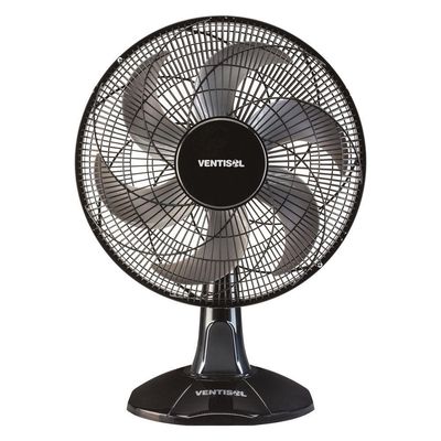 Ventilador De Mesa Ventisol Oscilante 40cm Turbo 6 Preto cinza 127v