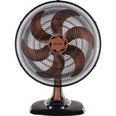 Ventilador De Mesa Ventisol Turbo 6 50cm Bronze 127v