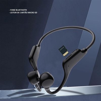 Fone De Ouvido Sport Condução óssea Bluetooth 5.0 Leitor De Cartão X1