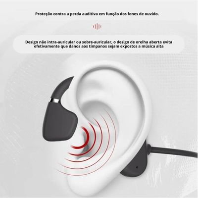 Fone De Ouvido Sport Condução óssea Bluetooth 5.0 Leitor De Cartão X1