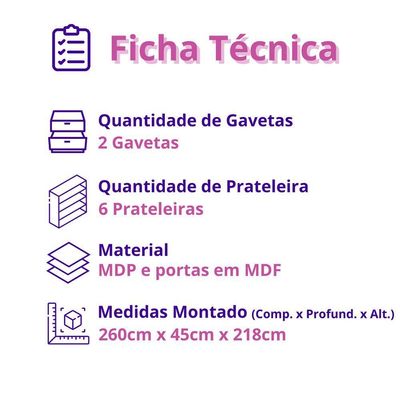 Cozinha Completa Nala Cristaleira 5 Pçs12 Portas Mobilihouse Cinamomo/cinza Acetinado