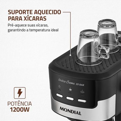 Cafeteira Espresso Dolce Crema Mondial 127V