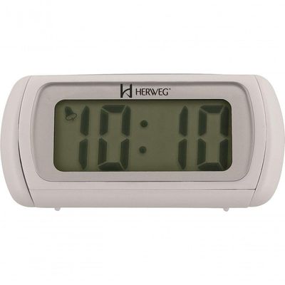 Relógio De Cabeceira Despertador Digital 2916 Herweg Branco