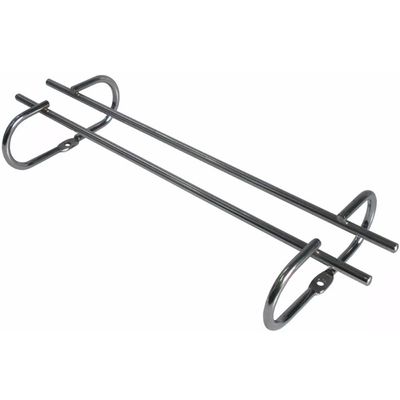 6 Suportes Organizadores De Armário Porta Taças Cromado 42cm