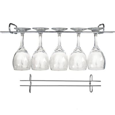 12 Suportes Organizador De Armário Porta Taças Cromado 42cm