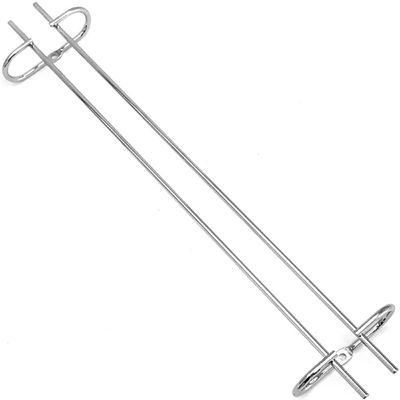 12 Suportes Organizador De Armário Porta Taças Cromado 42cm