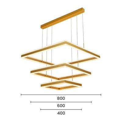 Lustre Pendente Sindora Dcd03048 Dourado Led Bivolt