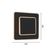 Arandela Sindora Dcb03280 Led Preta Bivolt
