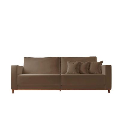 Sofá Djon 02 Módulos De 100cm B20cm Meu Sofá Online B016 Veludo Marrom