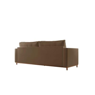 Sofá Djon 02 Módulos De 100cm B20cm Meu Sofá Online B016 Veludo Marrom